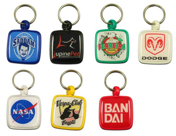 Plastic keyrings with your logo